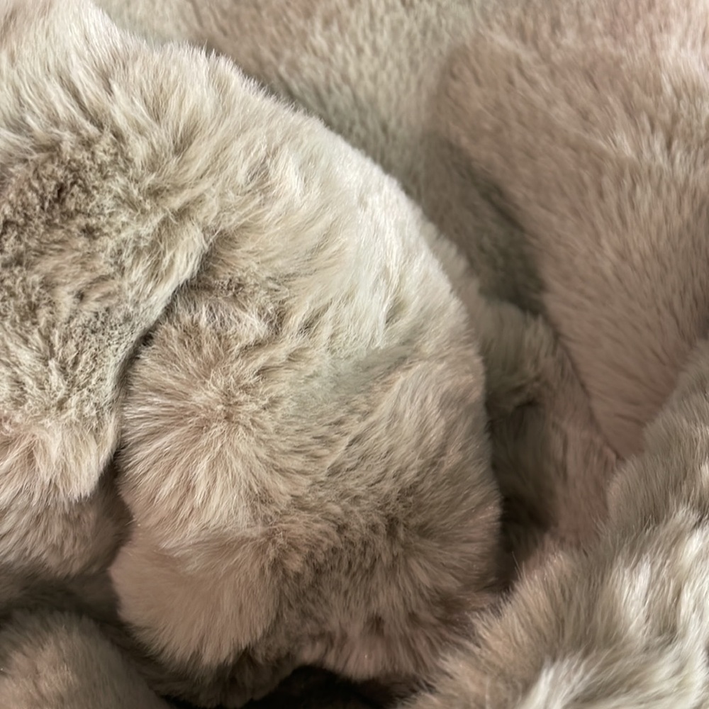 Oversized Teddy Coat in Sage Green - Picture 4 of 6